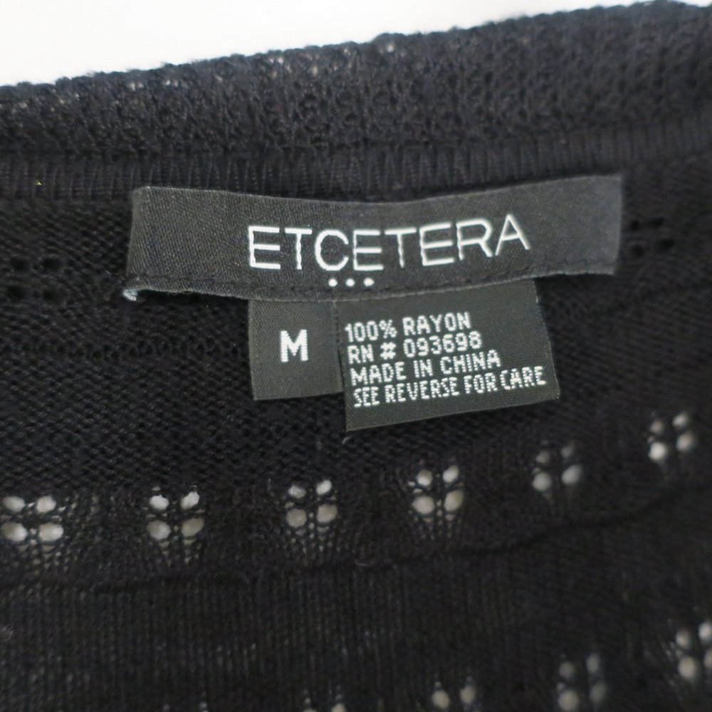 Etcetera Sweater Wrap Black Medium - image 3